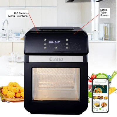 Qana Wholesale 12 L Multifunctional Big Capacity Hot Air Oven Without Oil Electric Digital Air Fryer Oven with Grill