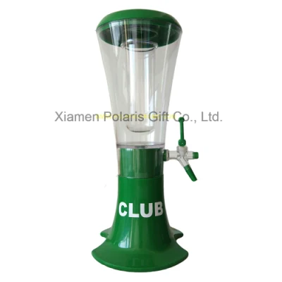 Custom Pub 3L Beverage Beer Tower Dispenser with Cooler, Tap